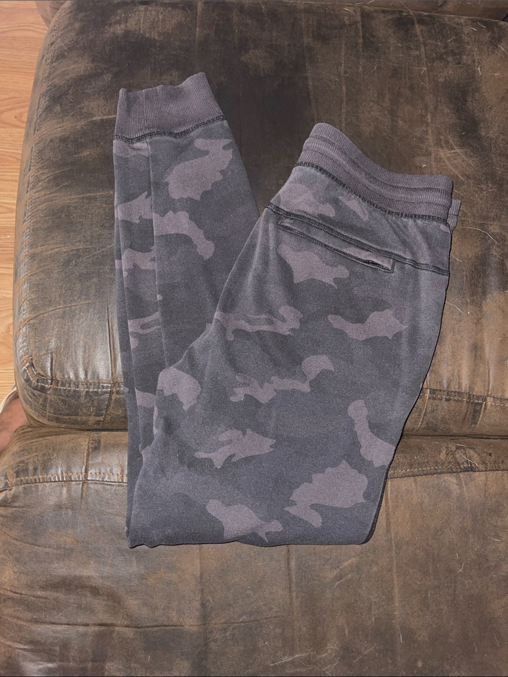 Gray Camo Jogger Sweatpants